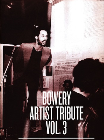 Swan, Ethan, ed., Bowery Artist Tribute Vol. 3 (Come Closer: Art Around the Bowery, 1969-1989; 09/19/12 – 12/30/12) New Museum (NYC, 2012) 6-7